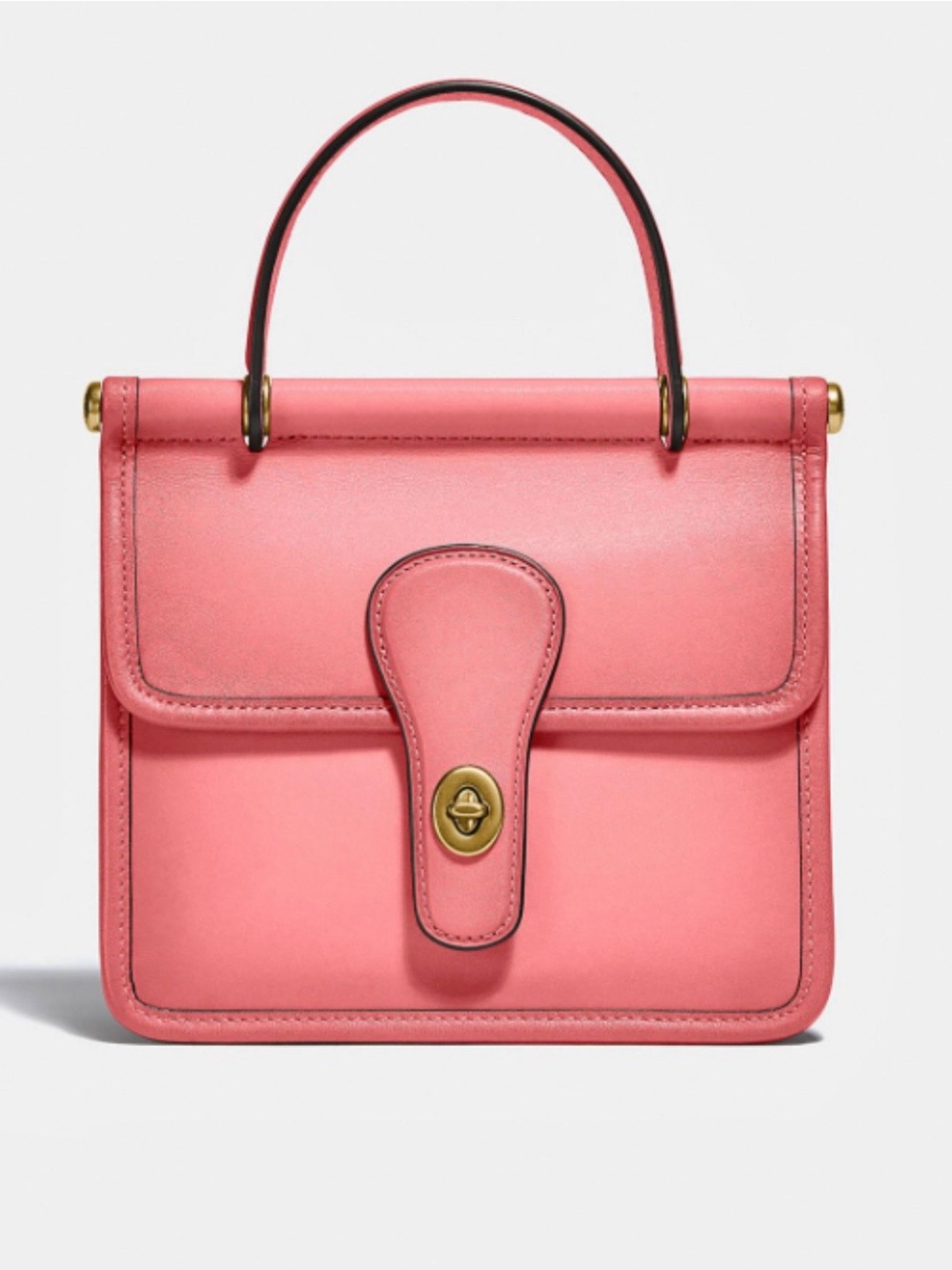 Coach Og Willis Top Handle 18 Taffy Glove Tanned Leather Final Markdown - Picture 3 of 17
